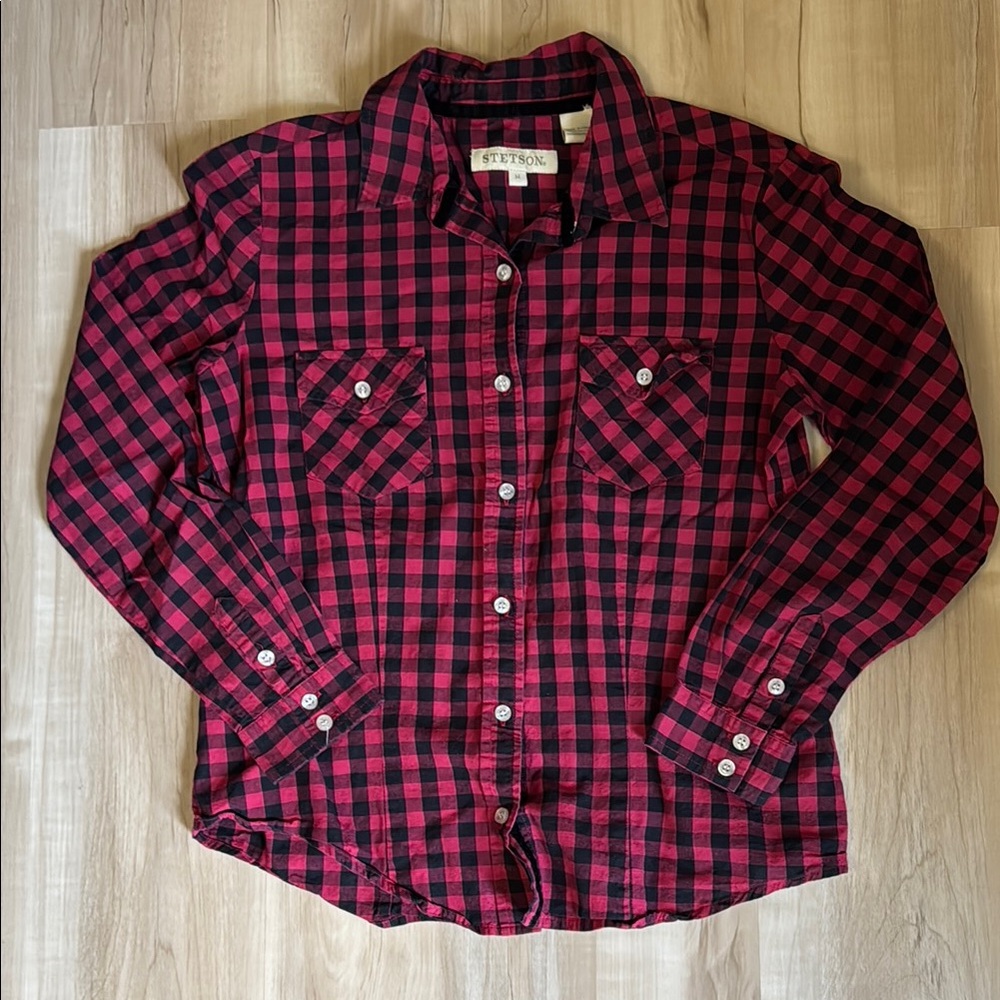 Women’s Stetson Plaid Button Up Shirt